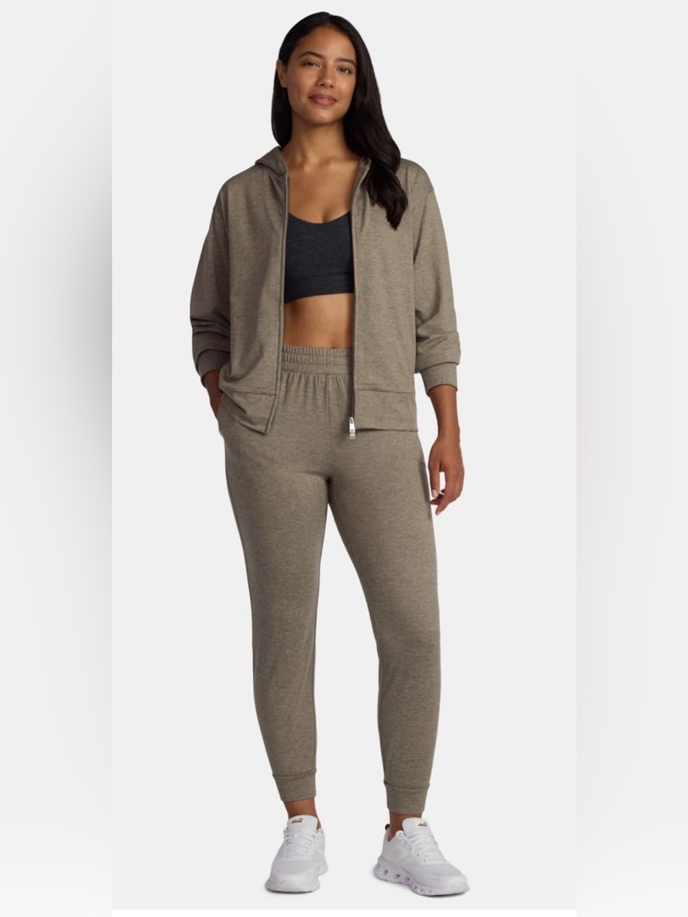 Athletic Works Women's ButterCore Set - zip-up hoodie & sweatpants - XS/S